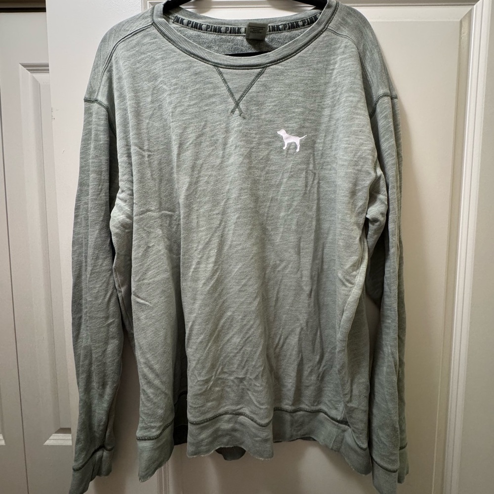 Pink Victoria Secret Long Sleeve Crew Neck Tunic